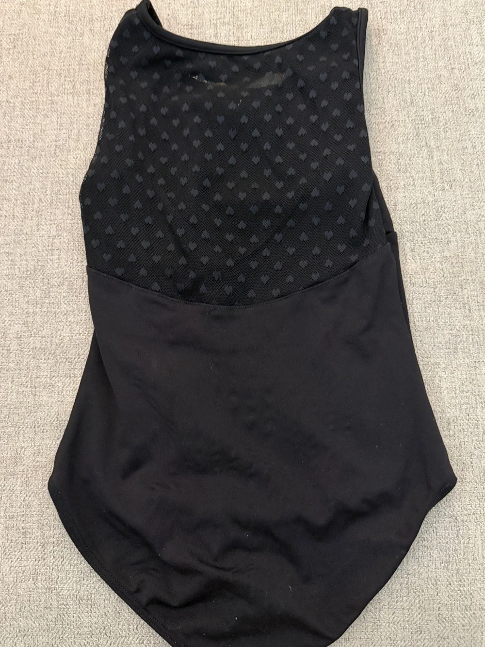 Bloch Black Girls One-Piece Leotard with Mesh Back